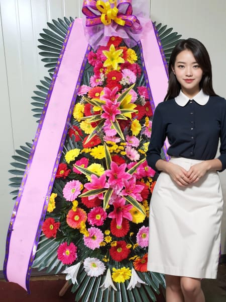 더에스비웨딩컨벤션 3단화환 기본형